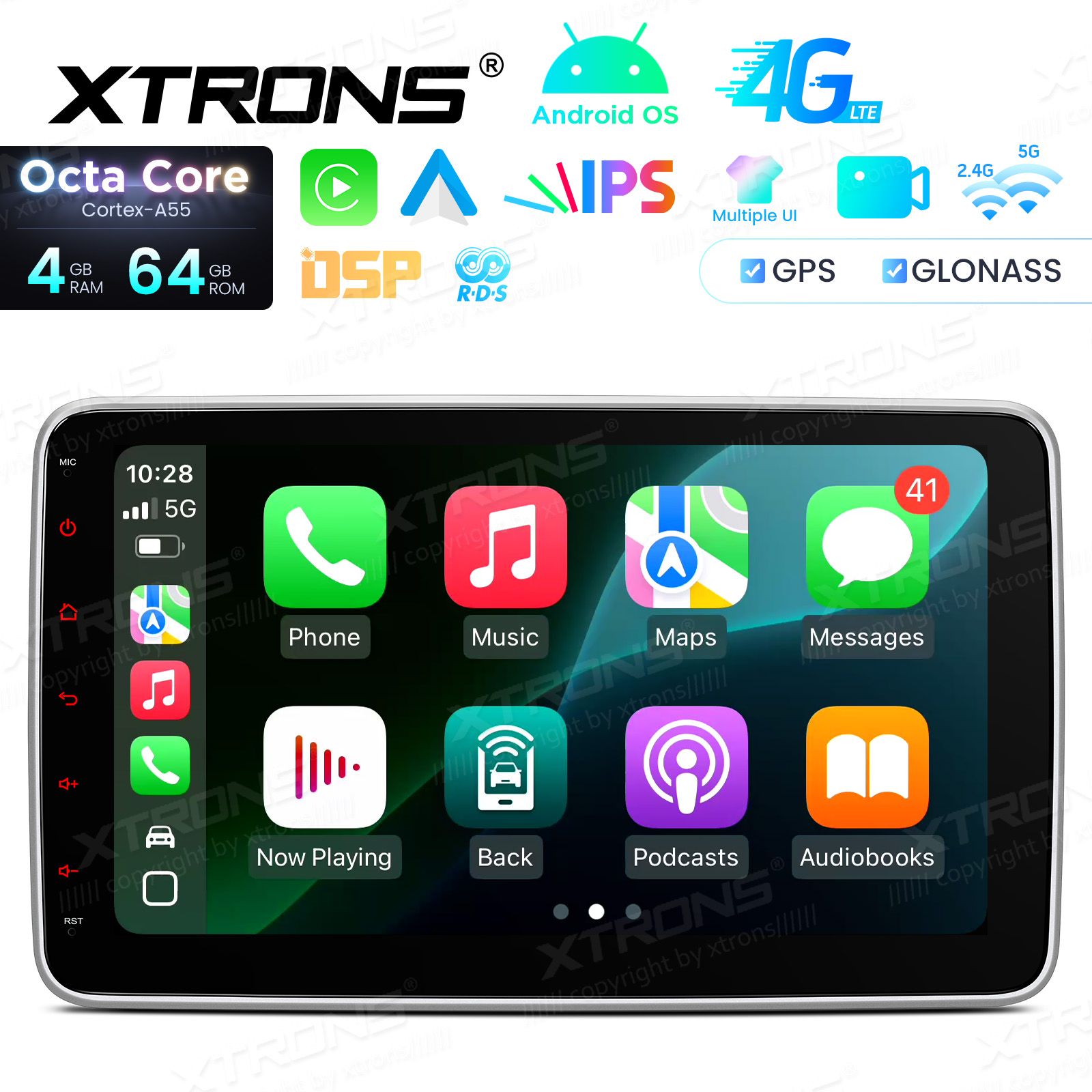 2 DIN Android 14  | GPS autoraadio ja multimeedia keskus
